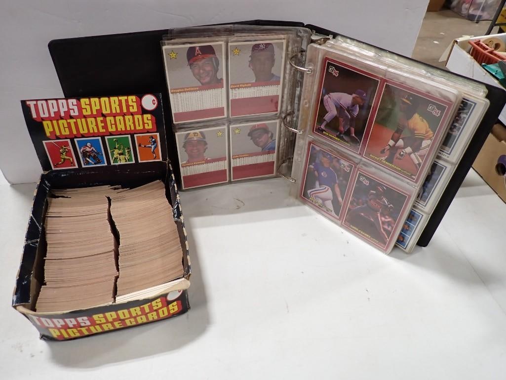 Vintage Baseball Cards including a binder, and 1986 Topps (1 of 19)