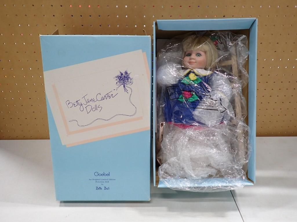 Goebel Betty Jane Carter Dolls - Bette Ball Porcelain Doll: Goebel Betty Jane Carter Dolls - Bette Ball Porcelain Doll All pictures are considered part of the description and should be examined carefully by bidders. Live Auctioneers is now offering Live Shippi