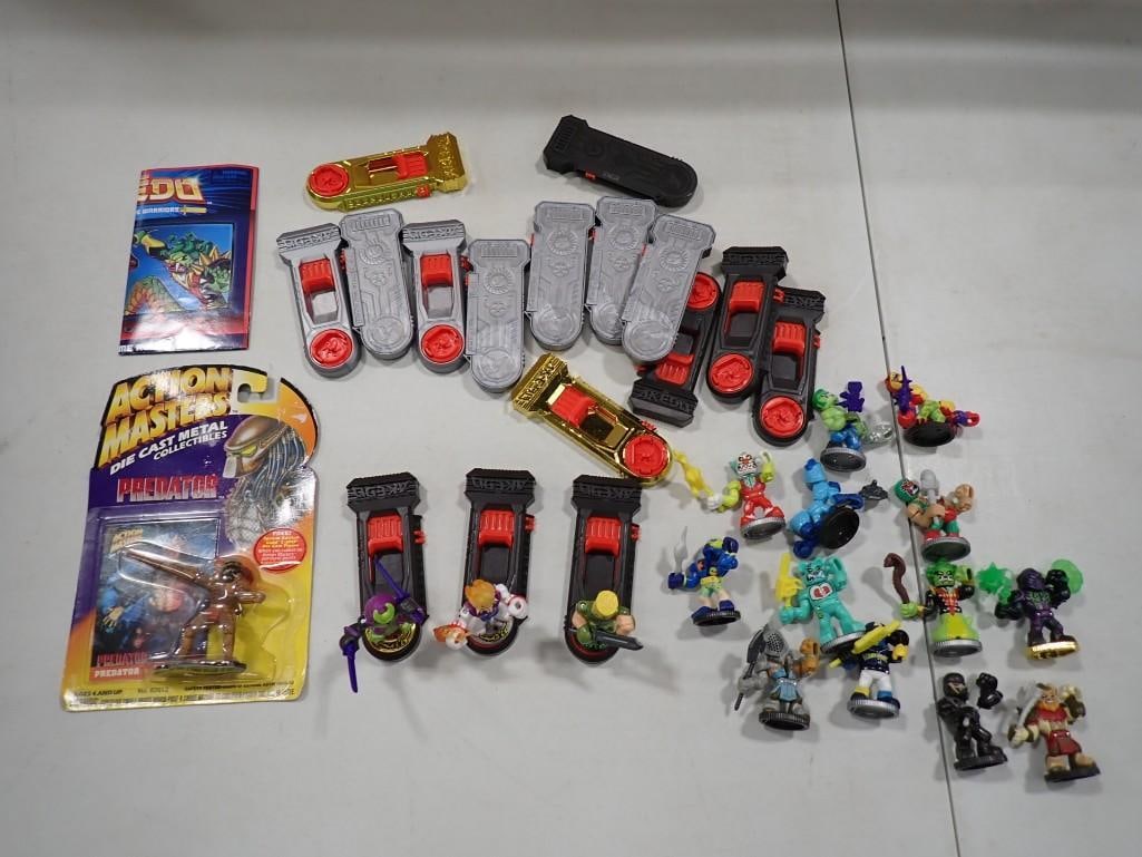 Toy Lot - Akedo Ultimate Arcade Warriors and New in Package Action Masters Die-Cast Predator (1 of 8)