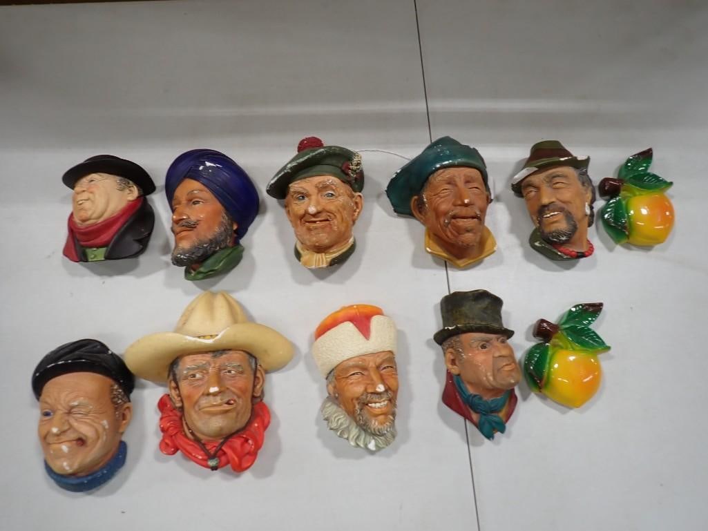 Vintage Bossons chalkware wall plaques (1 of 13)
