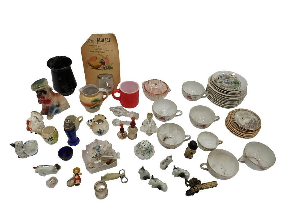 Vintage Lot of Figurines, Tea Cups, Plates, Ceramic, Porcelain, Japan, etc. (1 of 20)