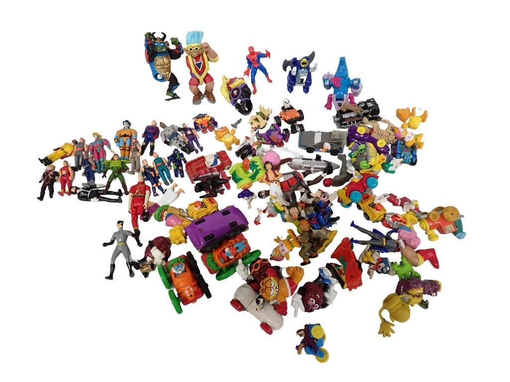 Toy / Action Figure Lot including Garfield, Batman, Crash Test Dummy, Troll, Spider-Man, TMNT, (1 of 13)