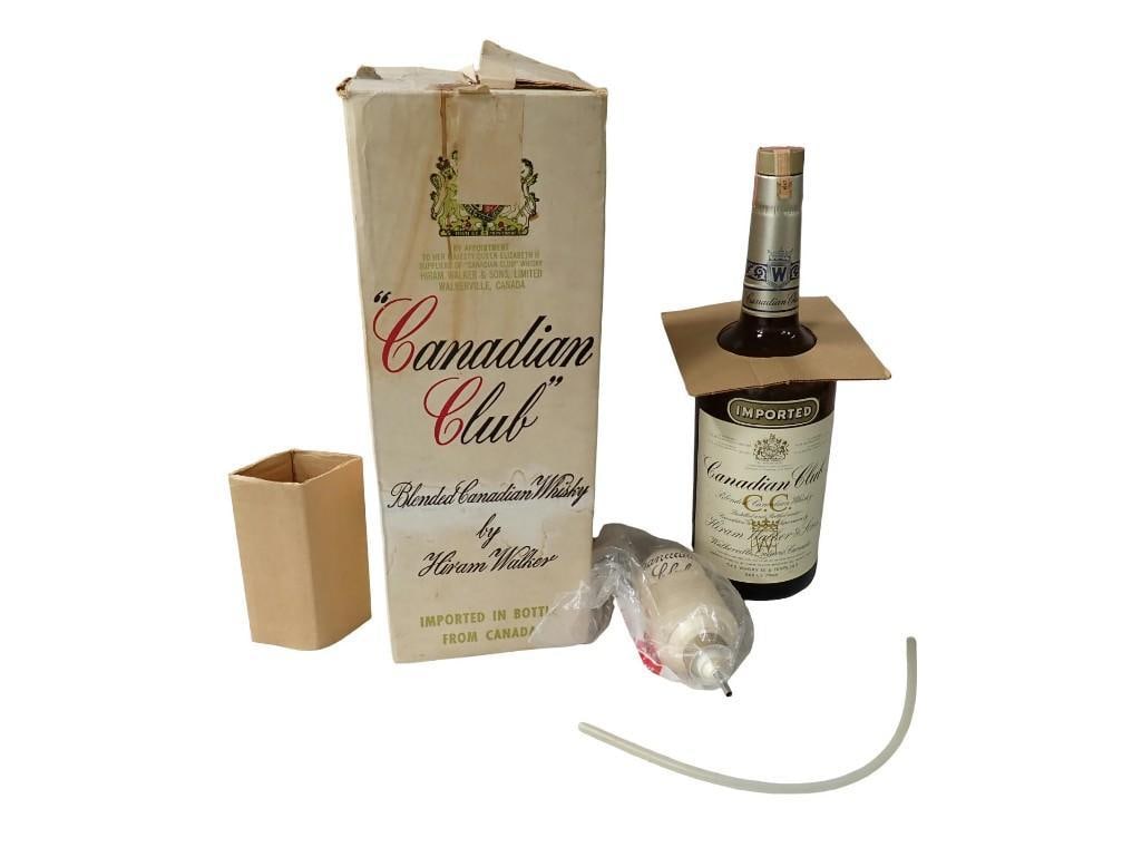Vintage Canadian Club Whiskey bottle / Dispenser (1 of 10)