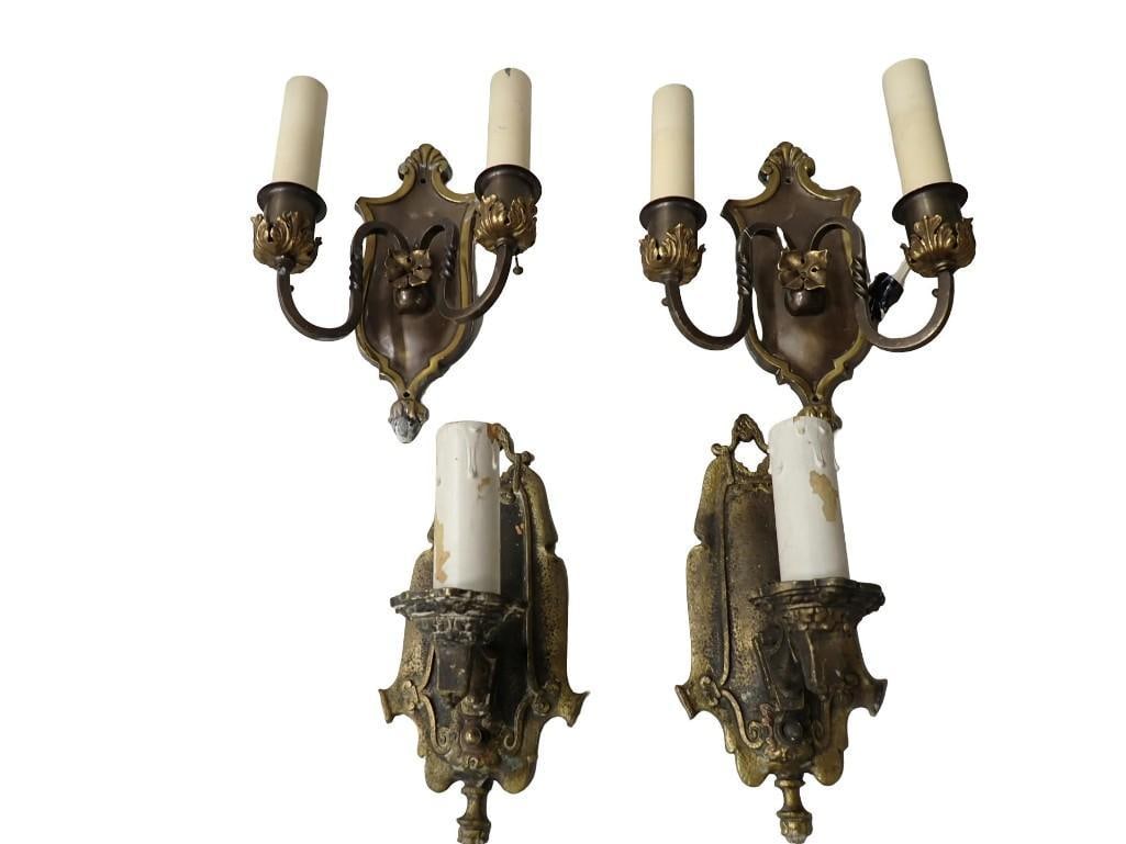 Vintage Gothic Style Wall Sconces: Vintage Gothic Style Wall Sconces All pictures are considered part of the description and should be examined carefully by bidders. Live Auctioneers is now offering Live Shipping through them. This is 