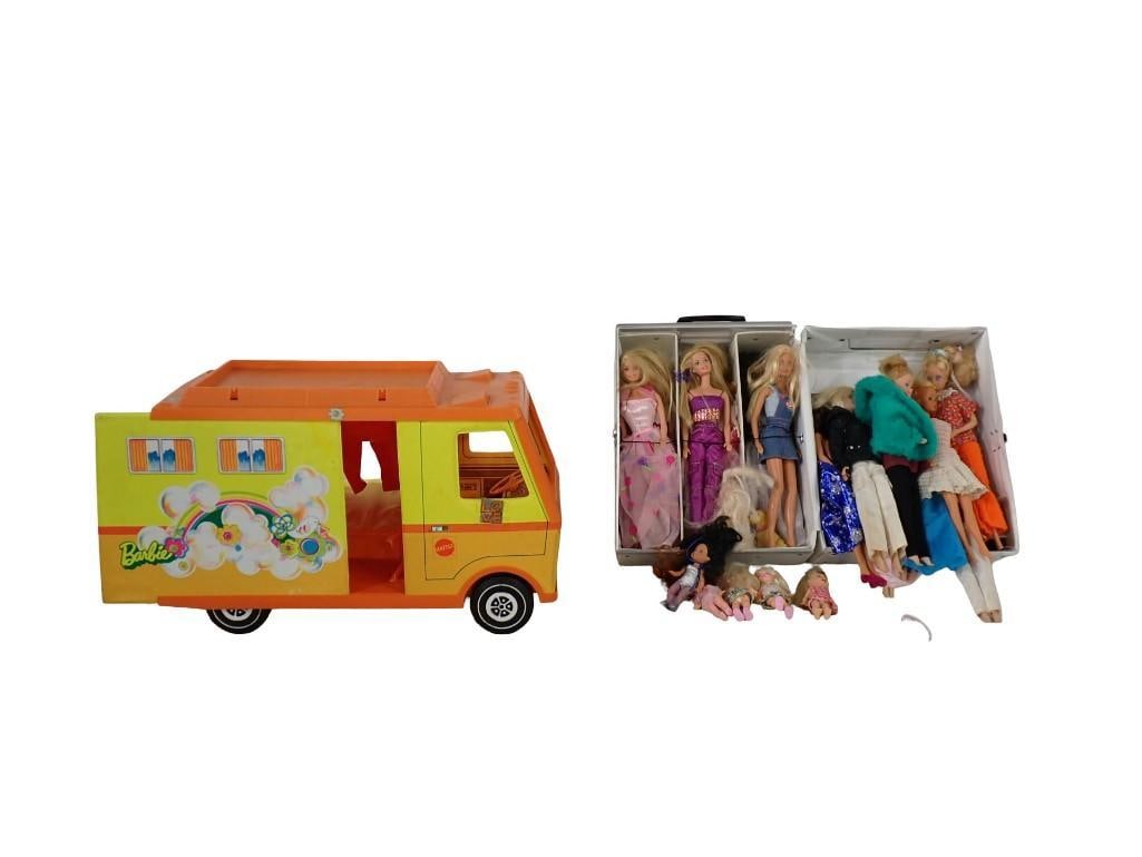 Vintage Barbie Lot including Dolls, 1960's Case, Country Camper, etc. (1 of 12)