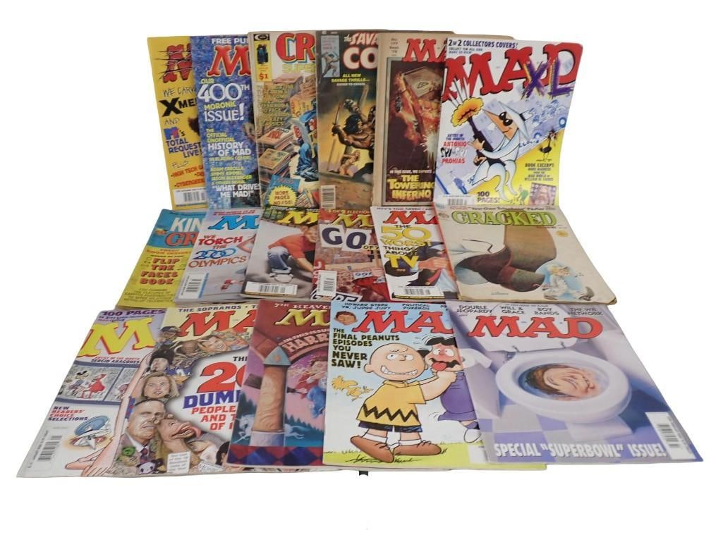 Lot of Mad Magazines and Cracked Magazines (1 of 8)