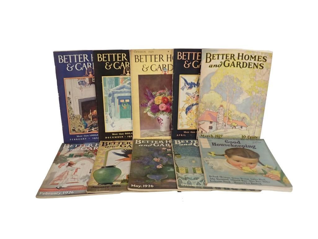 Lot of 1920's Better Homes and Gardens Magazines, Good Housekeeping (1 of 7)
