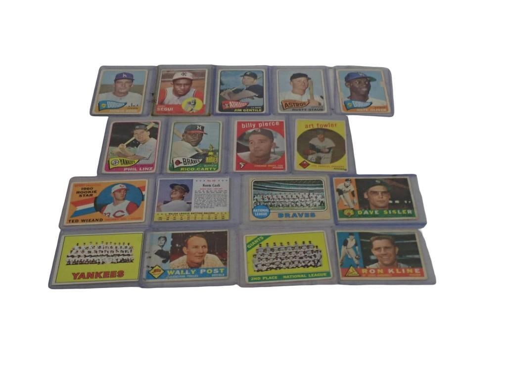 Lot of Vintage Baseball Cards including early 1960's (1 of 7)