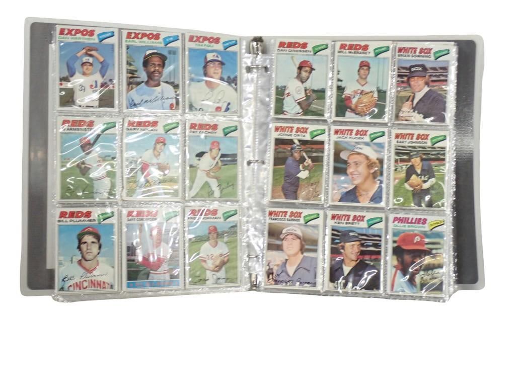 Binder of over 300 Topps Baseball Cards from 1977 (1 of 6)