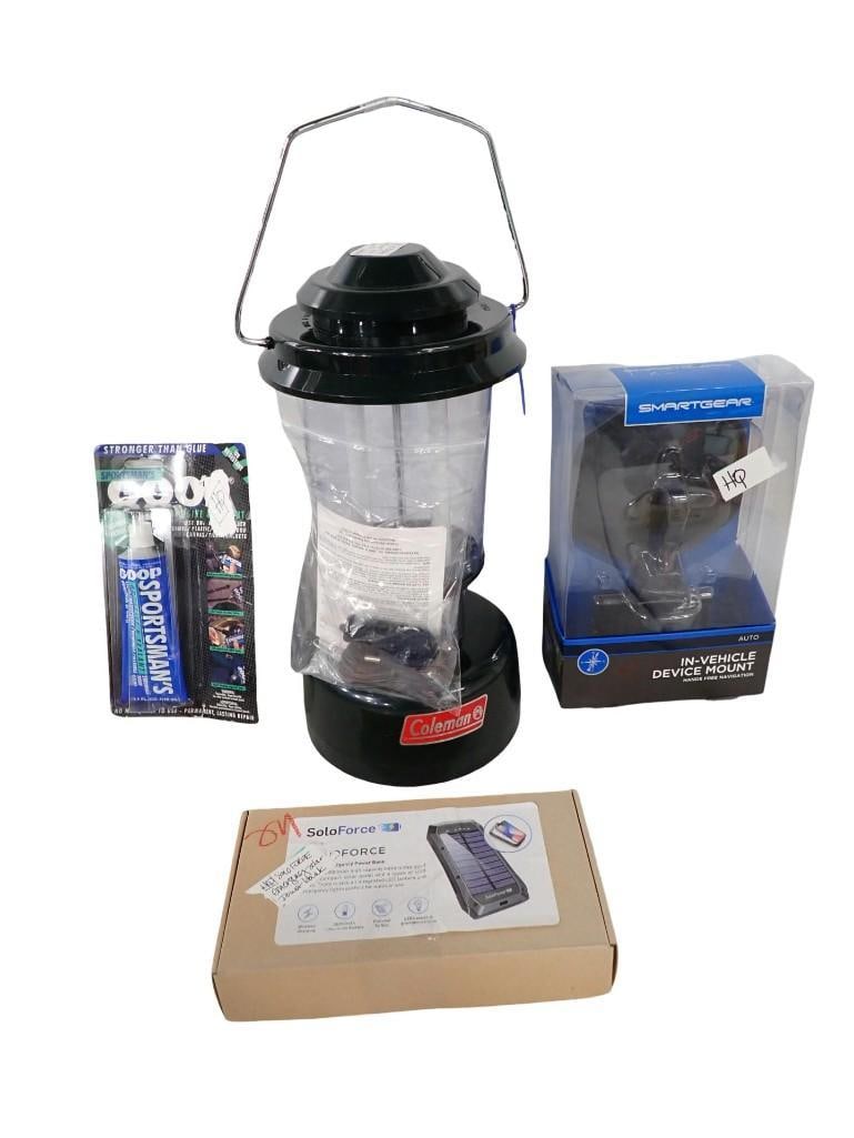 Coleman Lantern, In-Vehicle Device Mount, Goop - Sportsman's, Solo Force Solar Power Battery Bank (1 of 8)