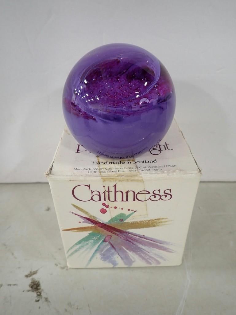 Caithness Scotland "Blush" #016078 Vintage Glass Paperweight with original box: Caithness Scotland "Blush" #016078 Vintage Glass Paperweight with original box All pictures are considered part of the description and should be examined carefully by bidders. Live Auctioneers