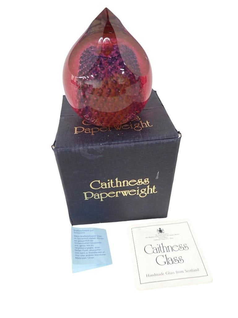 Caithness Scotland numbered 273/750 Colin Terris 1988 Vesuvius Art Glass Paperweight: Caithness Scotland numbered 273/750 Colin Terris 1988 Vesuvius Art Glass Paperweight All pictures are considered part of the description and should be examined carefully by bidders. Live Auctioneers i
