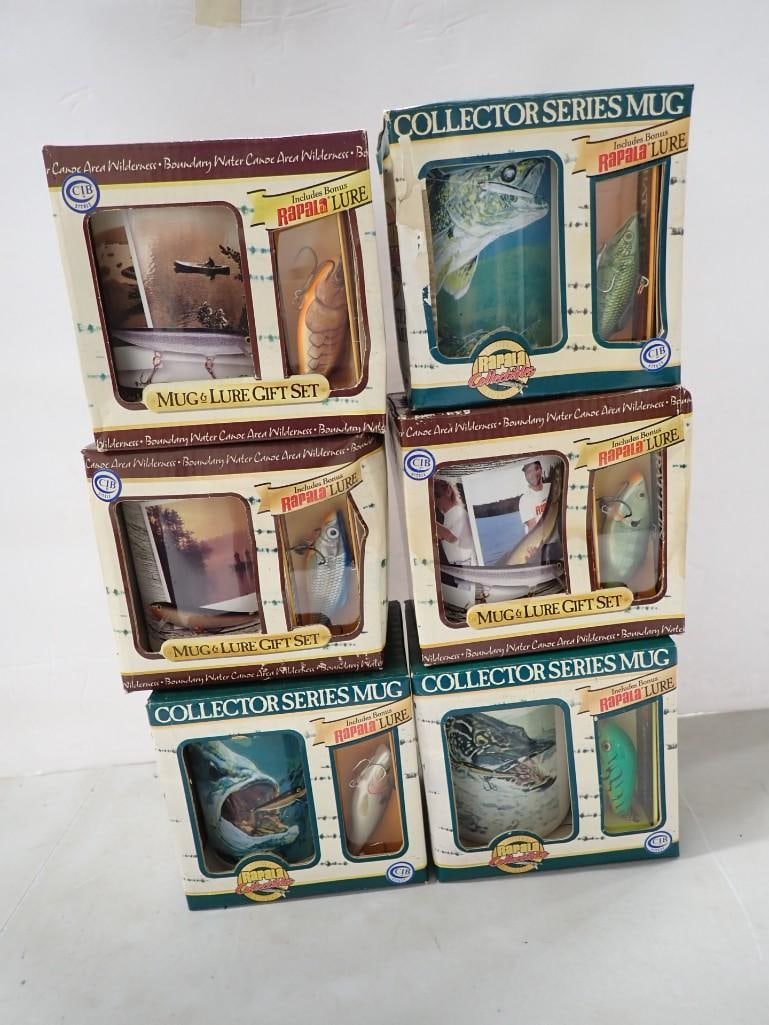 6 Rapala Mug and Lure Gift Sets in Original Boxes: Lot of 6 Rapala Mug and Lure Gift Sets in Original Boxes All pictures are considered part of the description and should be examined carefully by bidders. Live Auctioneers is now offering Live Shi