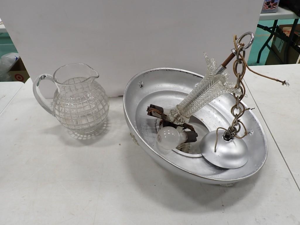 Light Fixture and a Vintage Ball Pitcher (1 of 11)