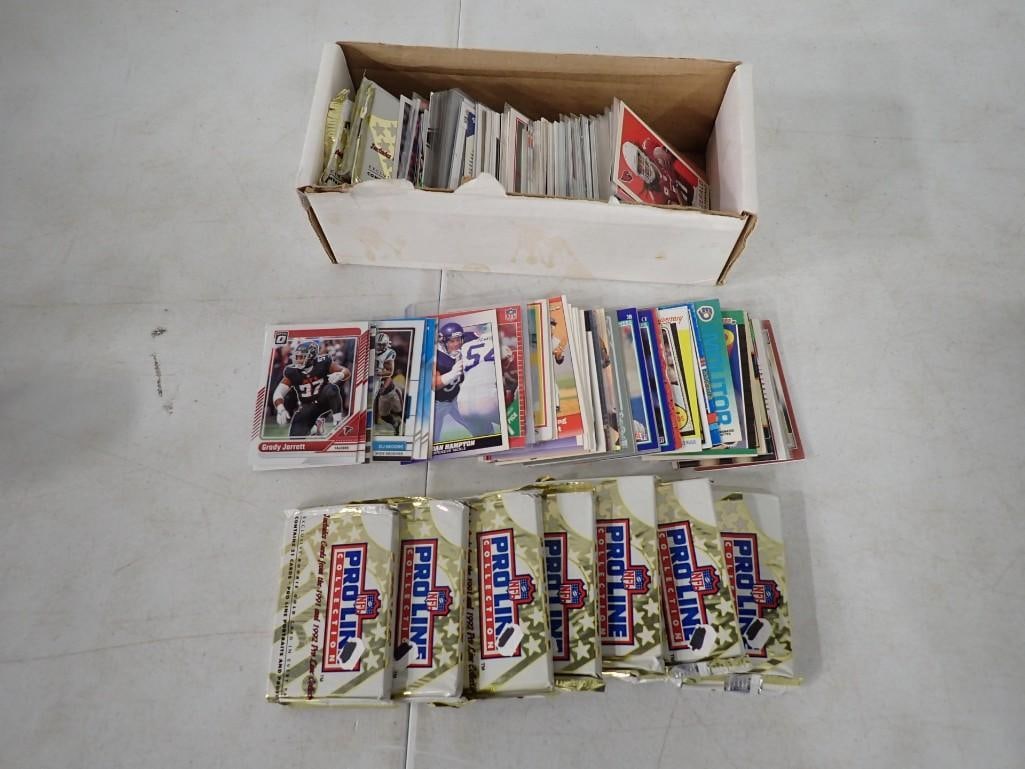Football Card lot including Sealed Packs of Proline 91/92 Cards (1 of 12)