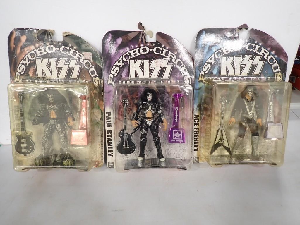 Kiss Psycho Circus New in Package Action Figures - set of 3 (1 of 5)