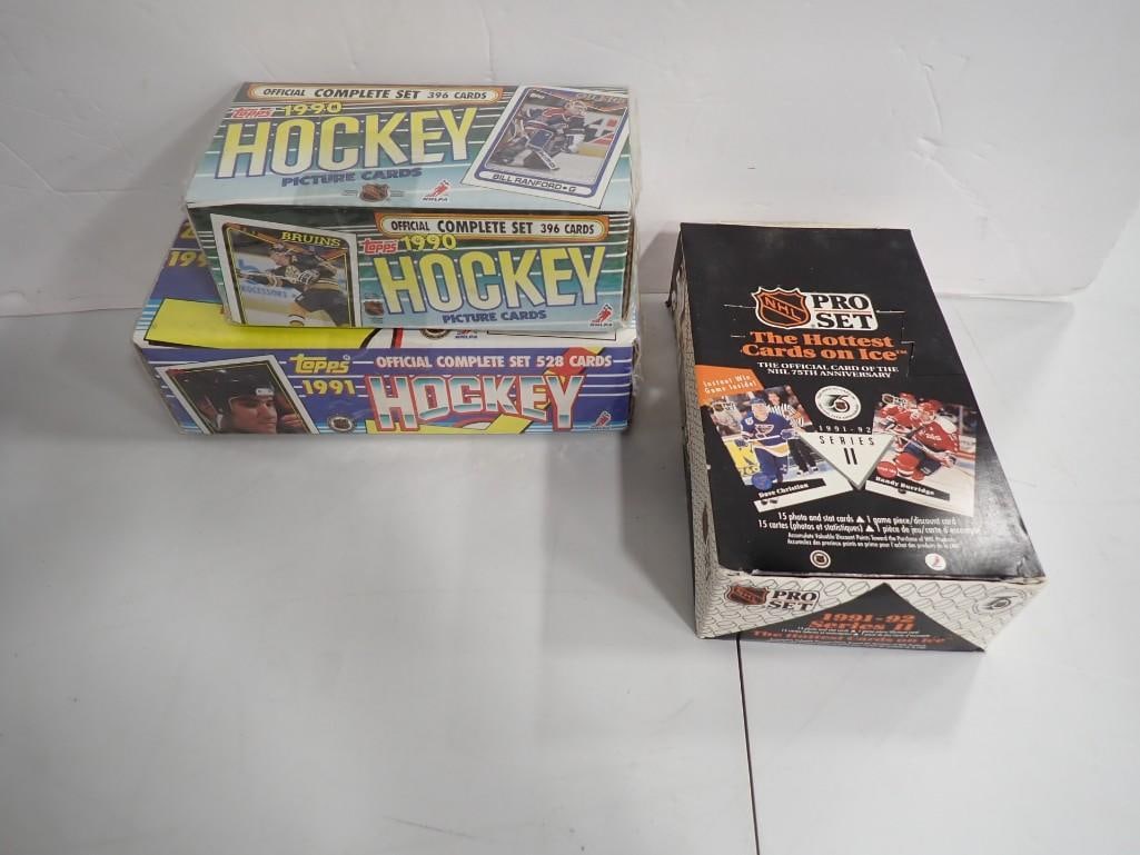 Hockey Card Lot including 1990 and 1991 Topps Sets, Pro Set 91/92 (1 of 17)