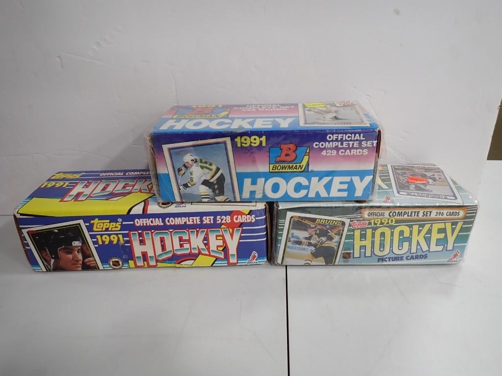 Hockey Cards including Bowman 1991 and Topps 1990 and 1991 Sets (1 of 12)