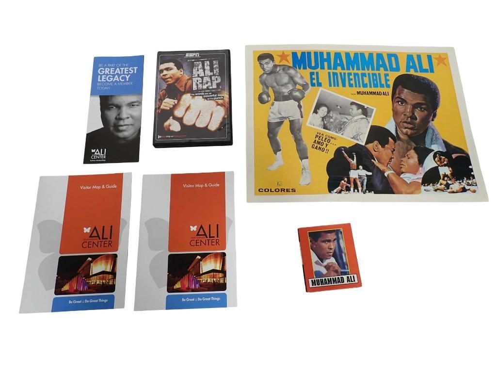 Muhammad Ali Lot including Original Vintage Movie Poster, Movie, Ali Center Ephemera, etc. (1 of 7)