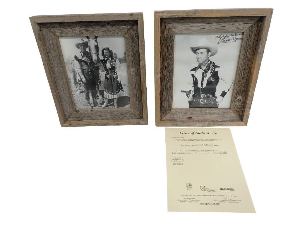 Roy Rogers Framed Prints including one Autographed with JSA COA (1 of 10)