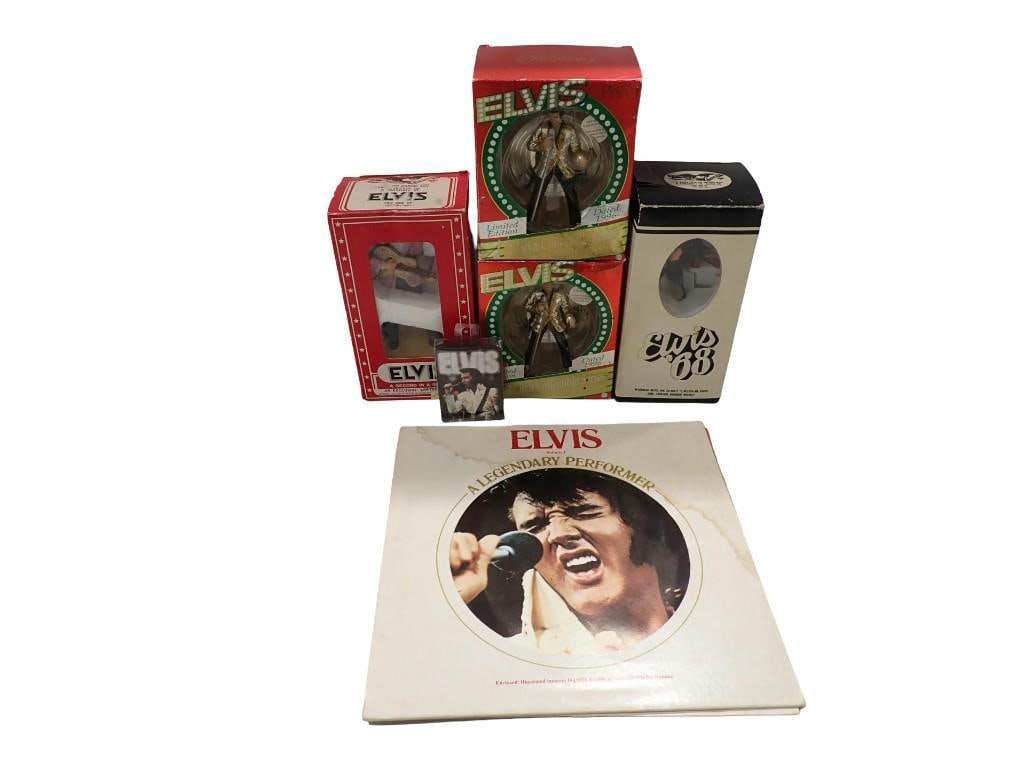 Elvis Presley Lot including Limited Edition Figures, Vinyl Record, etc. (1 of 12)