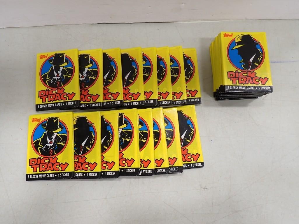 Lot of 25 Sealed Packs of Vintage Dick Tracy Trading Cards (1 of 11)