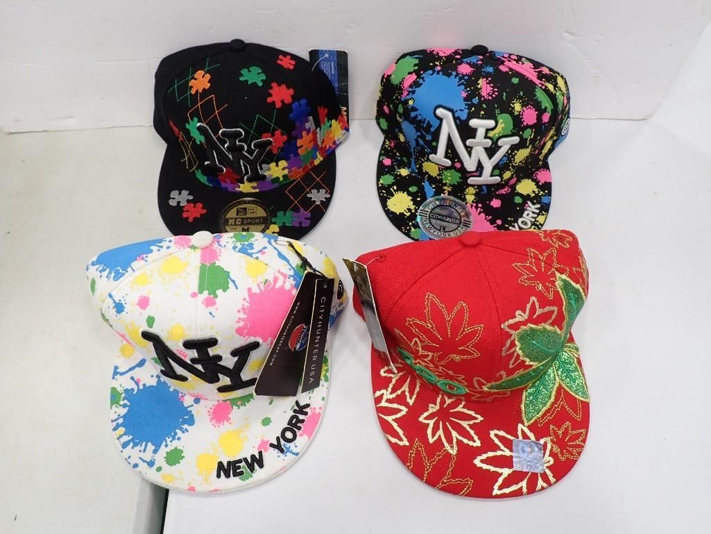 New with Tags New York Hats and a 420 Marijuana Leaf Hat (1 of 9)