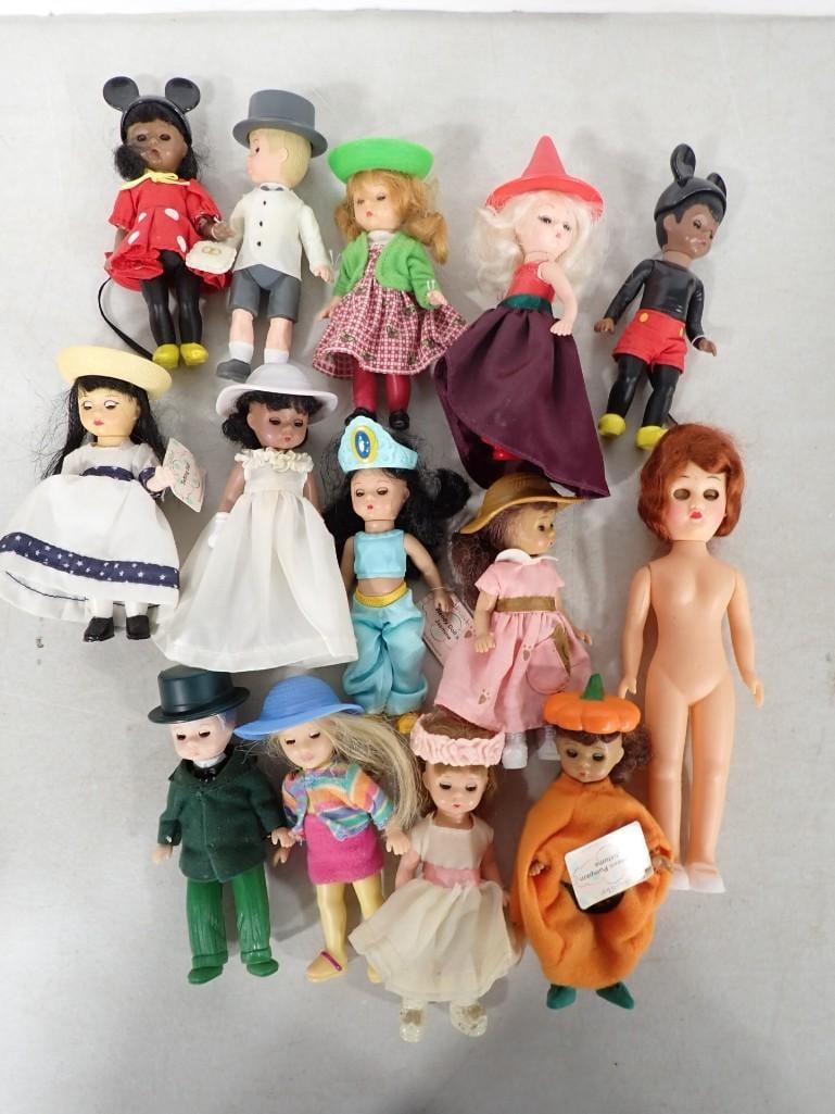 Doll Lot including Madame Alexander Mini Dolls, etc.: Doll Lot including Madame Alexander Mini Dolls, etc. All pictures are considered part of the description and should be examined carefully by bidders. Live Auctioneers is now offering Live Shipping thr