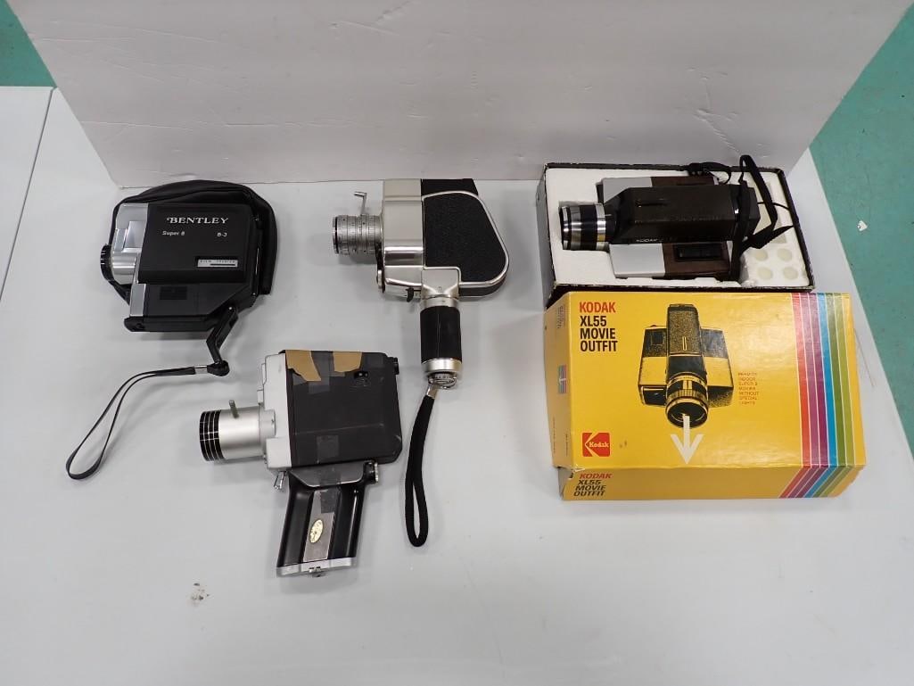 Lot of Vintage Super 8 Movie Cameras including Bentley, Kodak, Hanimex, etc (1 of 10)