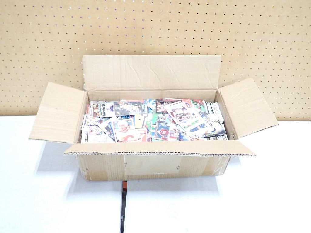 Box full of sports cards including football and hockey (1 of 8)