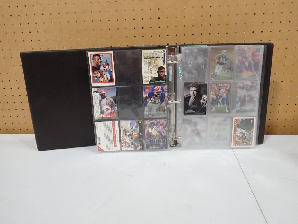 Binder full of sports cards including football: Binder full of sports cards including football All pictures are considered part of the description and should be examined carefully by bidders. Live Auctioneers is now offering Live Shipping through t
