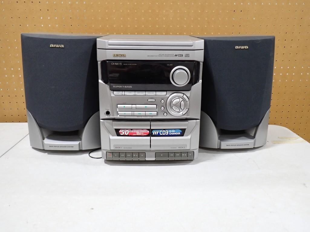 Aiwa Stereo System CX-NA115U with speakers (1 of 7)