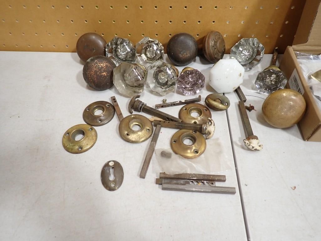 Asst Door Knobs, Hardware, 7 Cup Shaped Drawer Pulls, Etc - 4
