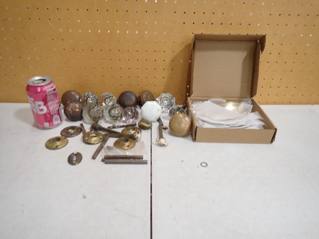 Asst Door Knobs, Hardware, 7 Cup Shaped Drawer Pulls, Etc - 5