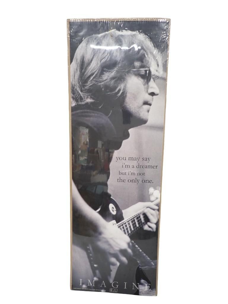 John Lennon Imagine Poster Print Factory Shrink Wrapped 37"x12" (1 of 6)