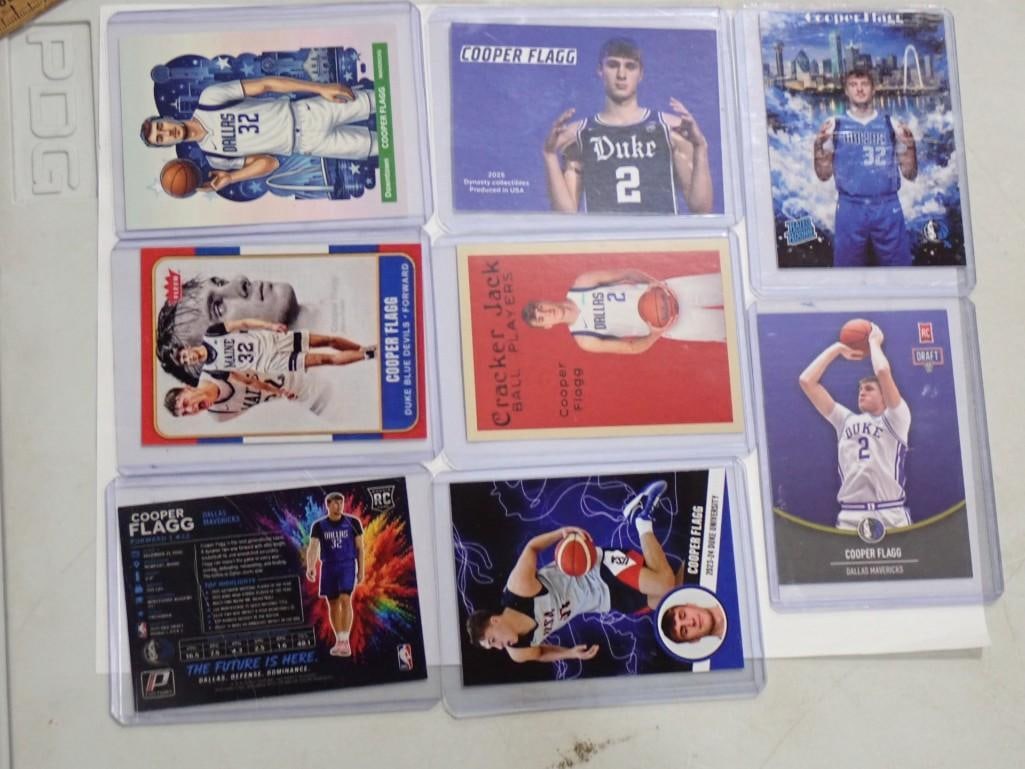 Lot of Cooper Flagg Basketball Cards: Lot of Cooper Flagg Basketball Cards All pictures are considered part of the description and should be examined carefully by bidders. Live Auctioneers is now offering Live Shipping through them. This 