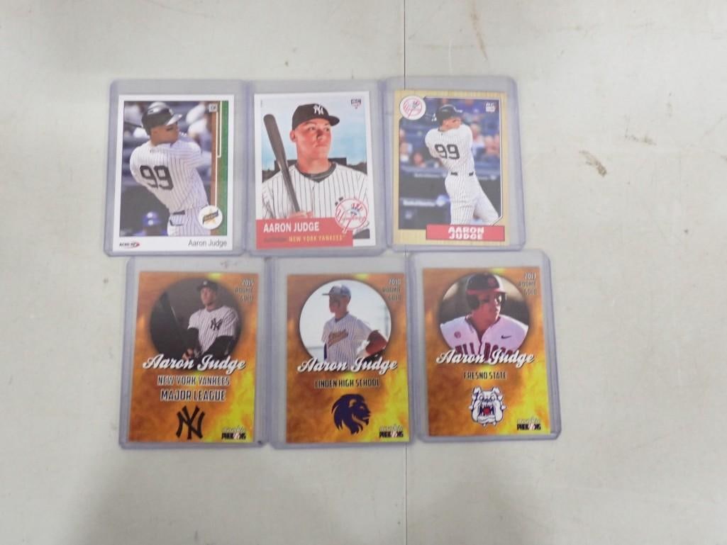Lot of Aaron Judge Baseball Cards: Lot of Aaron Judge Baseball Cards All pictures are considered part of the description and should be examined carefully by bidders. Live Auctioneers is now offering Live Shipping through them. This is 