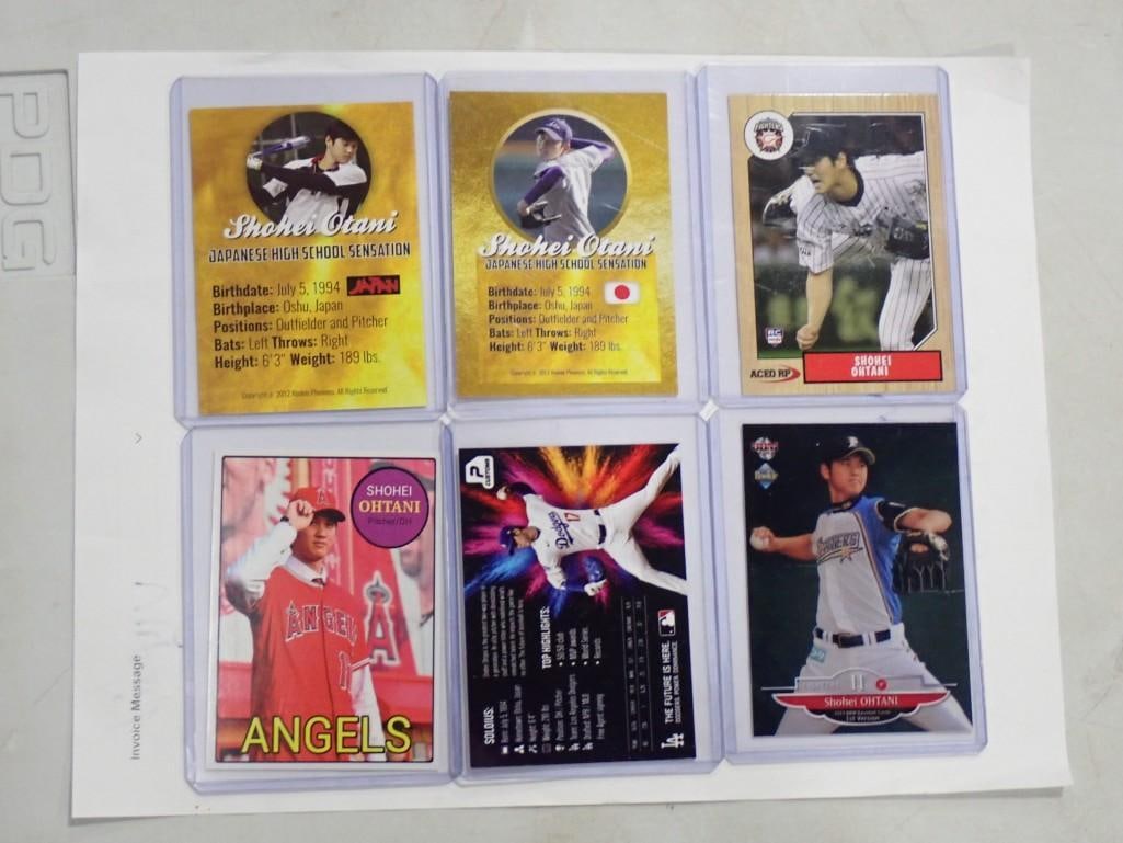 Lot of Shohei Ohtani Baseball Cards (1 of 6)