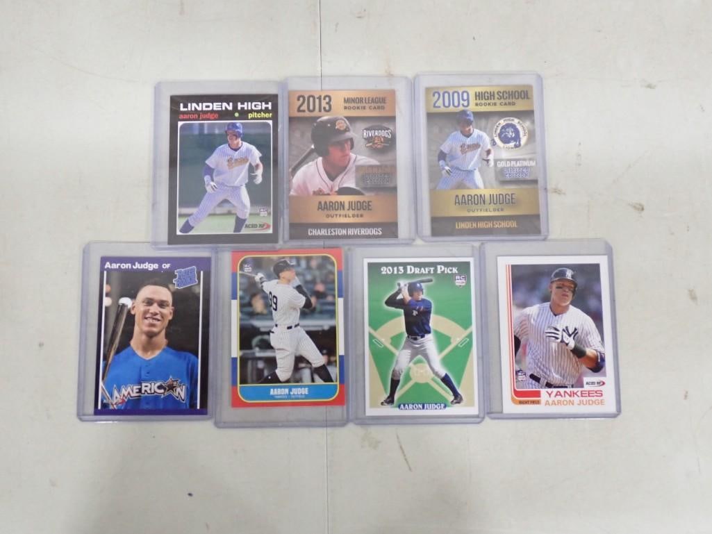 Lot of Aaron Judge Baseball Cards: Lot of Aaron Judge Baseball Cards All pictures are considered part of the description and should be examined carefully by bidders. Live Auctioneers is now offering Live Shipping through them. This is 