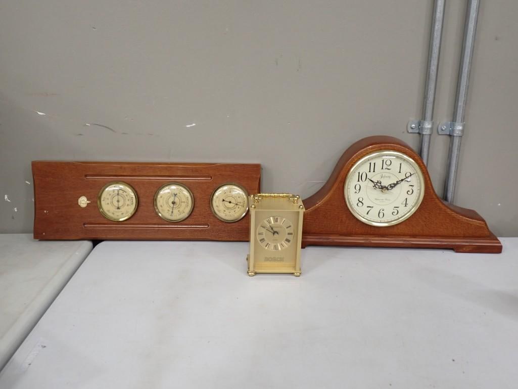 Vintage Clocks and Weather Station including Infinity Mantel, Portsmouth Bosch German Brass, etc (1 of 7)