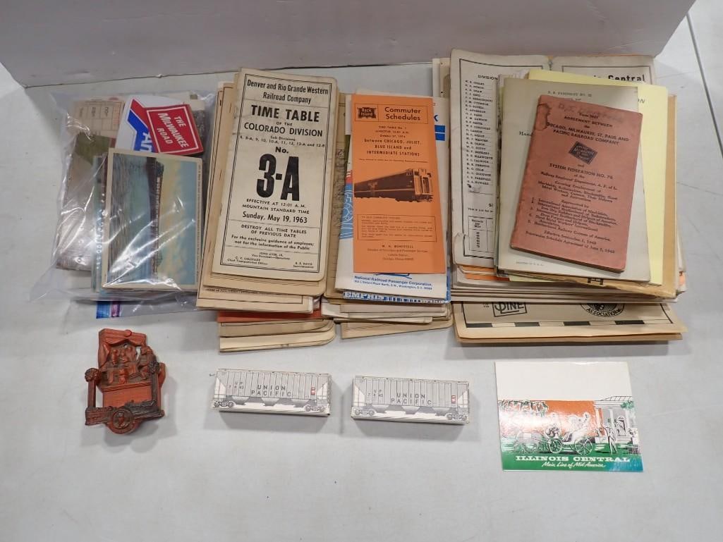 Railroad Memorabilia Lot incl Timetables and More (1 of 14)