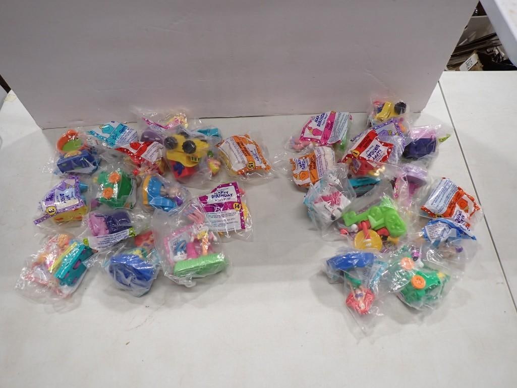 Lot of McDonald's Happy Meal Toys incl Disney, Warner Bros, Etc Most New in Package: Lot of McDonald's Happy Meal Toys incl Disney, Warner Bros, Etc Most New in Package All pictures are considered part of the description and should be examined carefully by bidders. Live Auctioneer