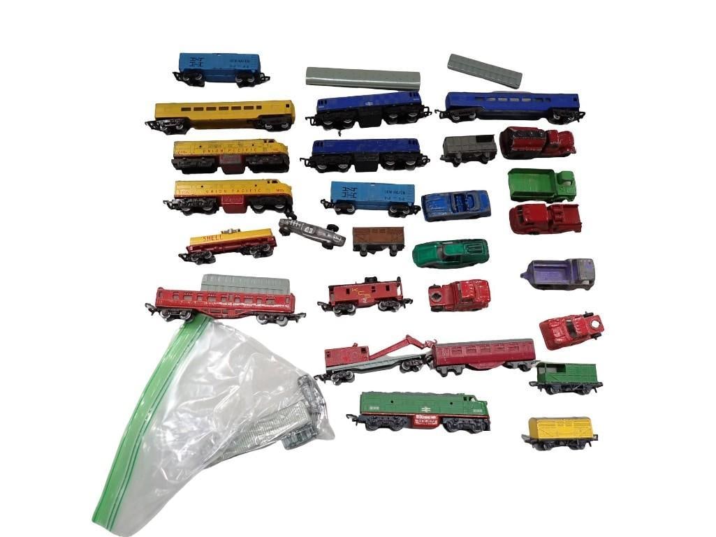 Lot of Toy Trains, Trucks, Vehicles, Etc incl Die Cast (1 of 8)