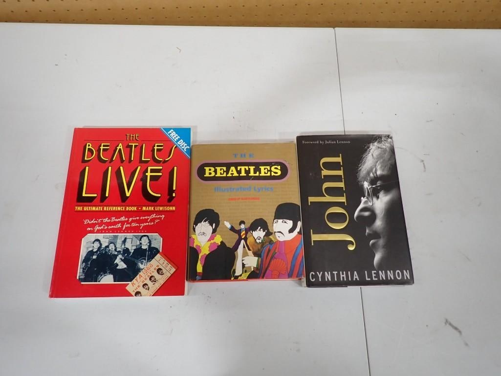 Beatles Book lot including The Beatles Live!, The Beatles Illustrated Lyrics, John: Beatles Book lot including The Beatles Live!, The Beatles Illustrated Lyrics, John All pictures are considered part of the description and should be examined carefully by bidders. Live Auctioneers is 
