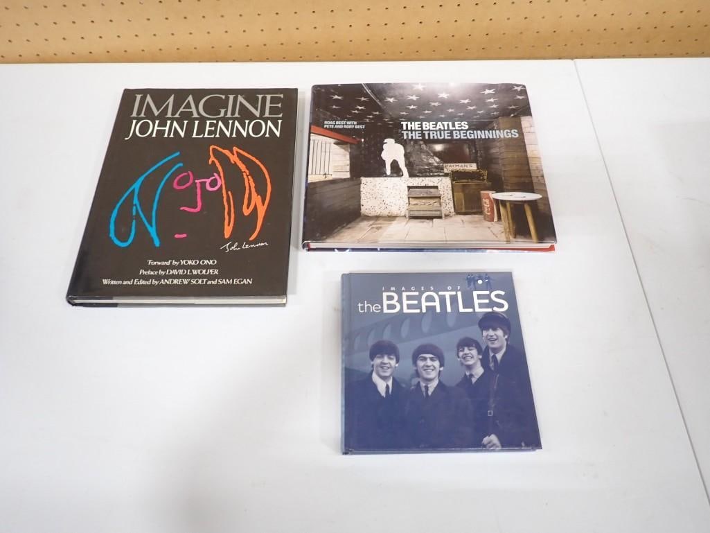 Beatles Book Lot including Imagine John Lennon, The Beatles The True Beginnings, Images of the Beatl (1 of 9)