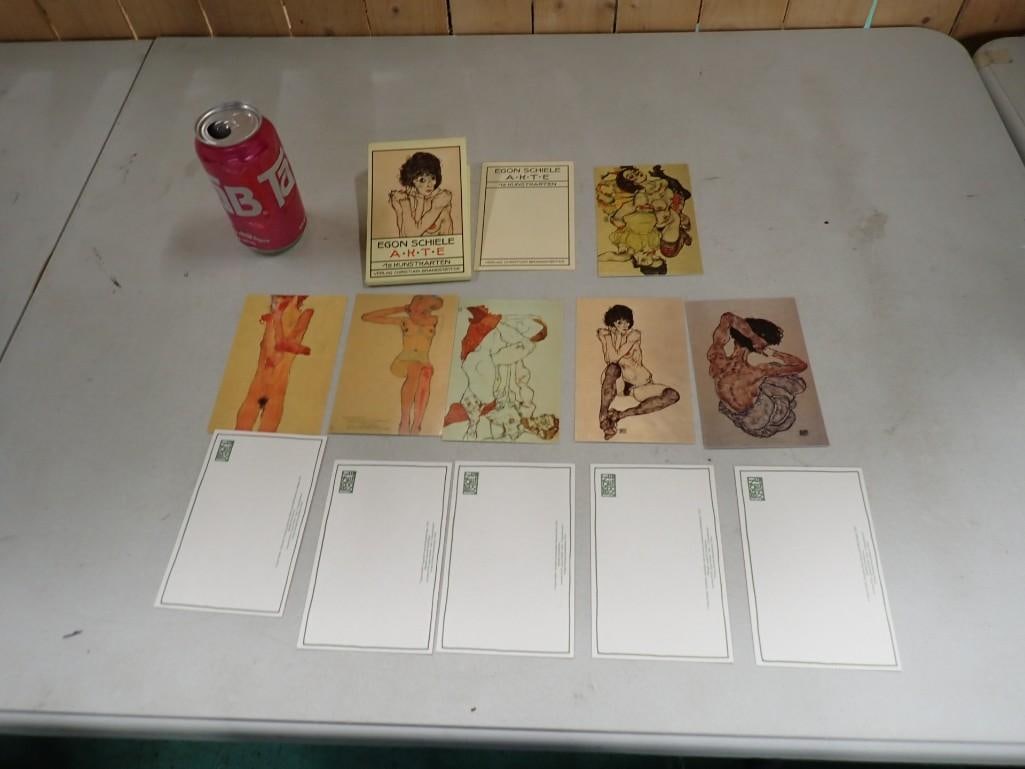Egon Schiele Expressionist Risque artwork Postcard Prints - 10