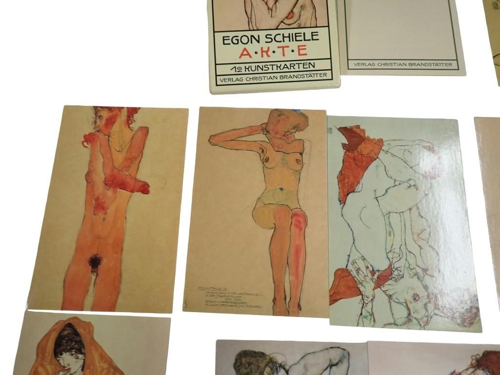 Egon Schiele Expressionist Risque artwork Postcard Prints - 4