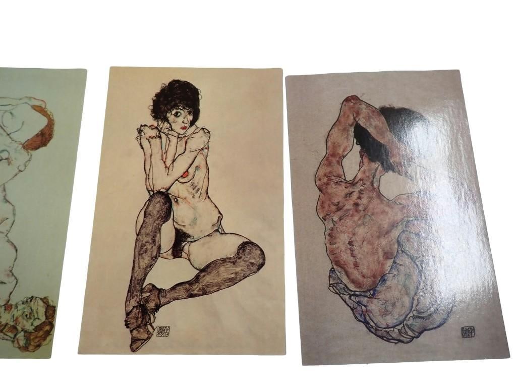 Egon Schiele Expressionist Risque artwork Postcard Prints - 5