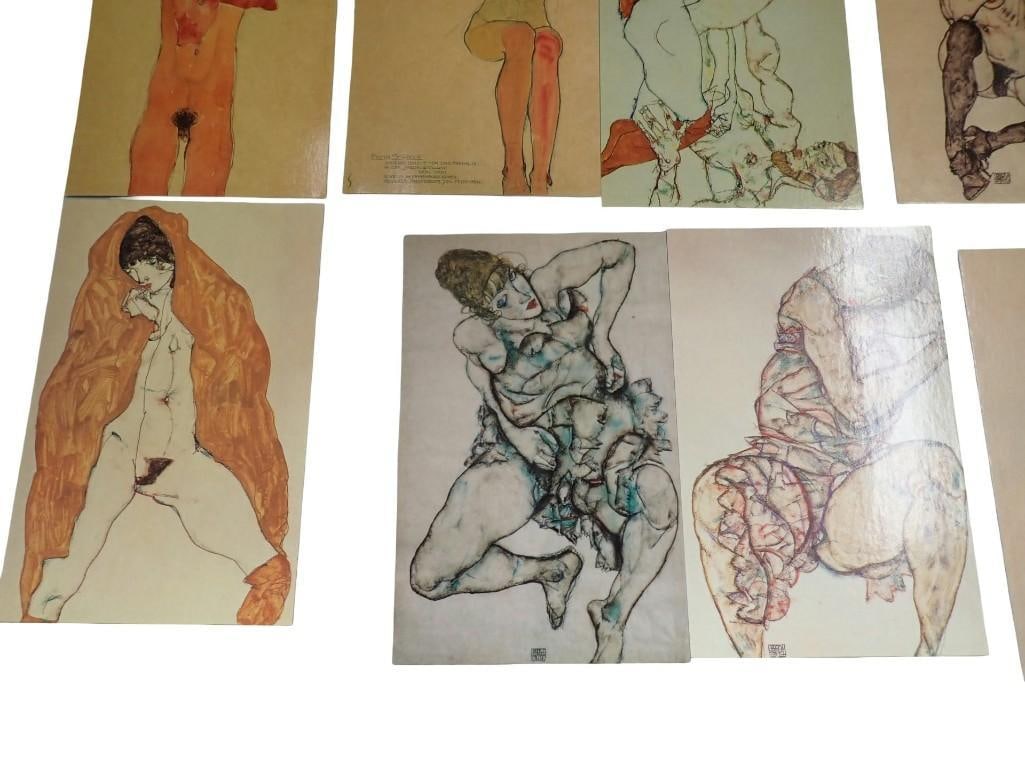 Egon Schiele Expressionist Risque artwork Postcard Prints - 6