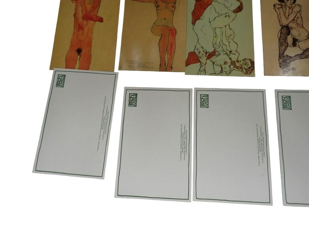 Egon Schiele Expressionist Risque artwork Postcard Prints - 9